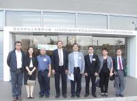 Group Photo taken during the visit: Prof. Chen Zhangliang (4th from left), Prof. Christopher Cheng (4th from right), Prof. Kenneth Lee (3rd from left), Prof. Chen Yangchao (3rd from right)